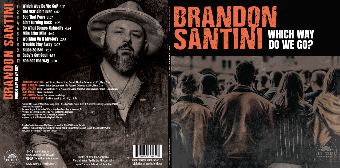 "Which Way Do We Go?" LIMITED EDITION VINYL - Signed & Numbered Orange Transparent